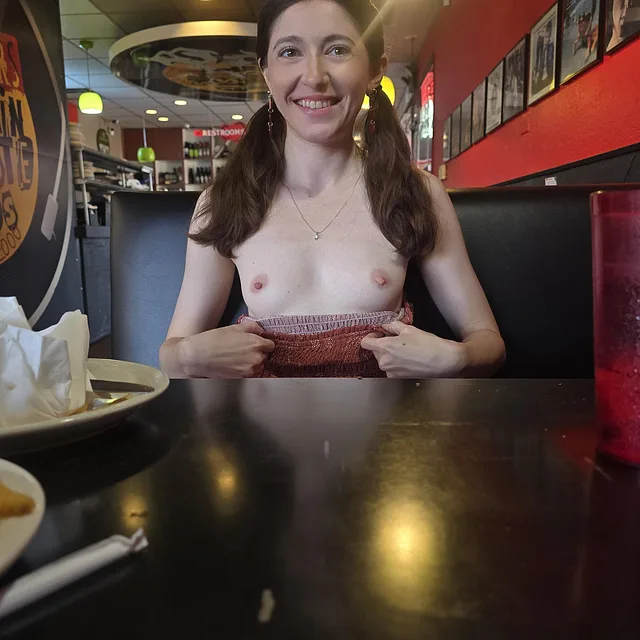 Pulling out my tiny tits in public is my new hobby preview image for @cutie_kat123 on Babe Plug