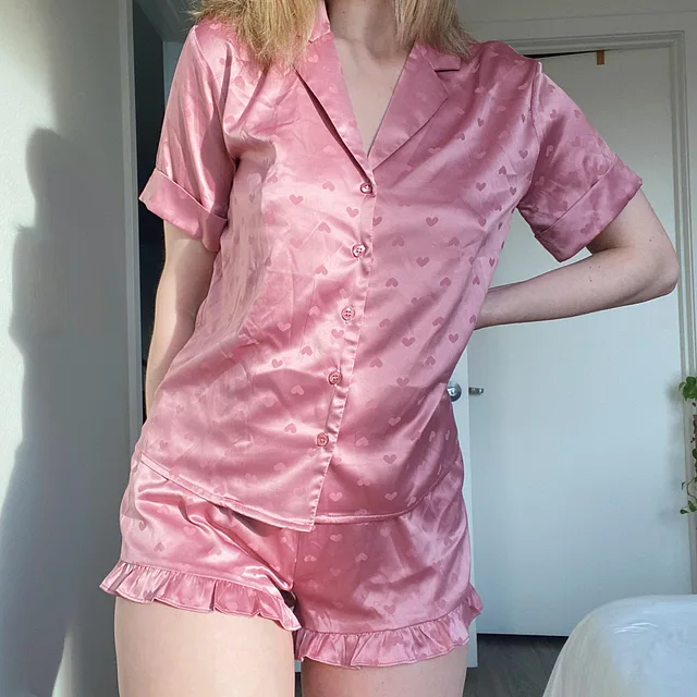 pink satin pjs [f] preview image for OnlyFans @camillabrooke on Babe Plug