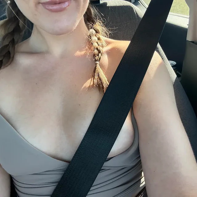 cute natural roadtrip boobies preview image for OnlyFans @ashlyyybaby on Babe Plug